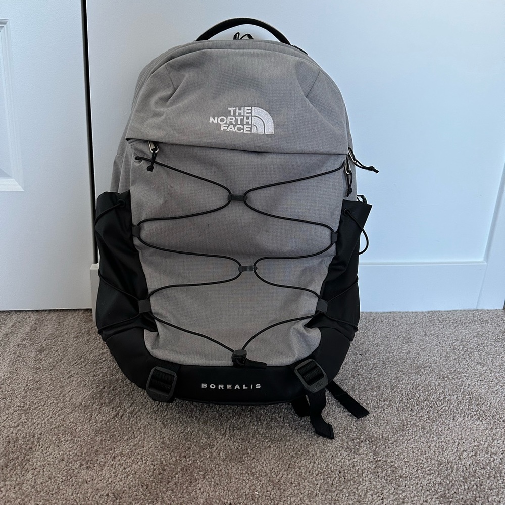 Grey North Face Borealis backpack